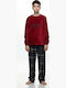 Galaxy Winter Kids’ Pyjamas Fleece Burgundy/Black