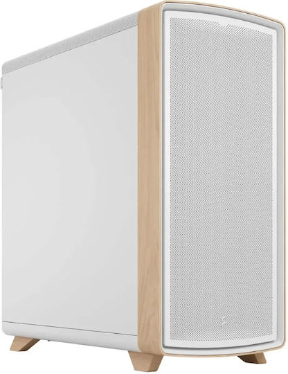 Summit Midi Tower Computer Case White/Wood