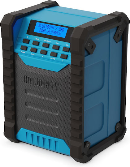 Landbeach Portable Bluetooth Jobsite Dab+ Ηχείο Bluetooth 30W με Ραδιόφωνο και Διάρκεια Μπαταρίας έως 28 ώρες Γαλάζιο