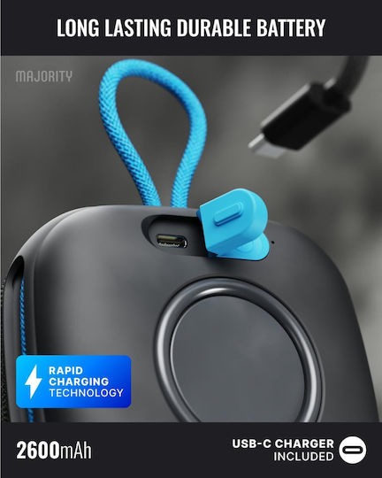 M1 Ηχείο Bluetooth 12W με Διάρκεια Μπαταρίας έως 70 ώρες Μαύρο