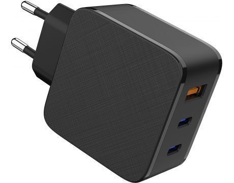 Meliconi GaN-Ladegerät Ohne Kabel mit USB-C-Anschluss 65 W Schnellaufladung 3.0 (TC65WACC)
