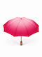 Windproof Automatic Compact Red  Umbrella