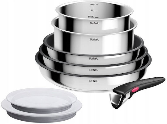Tefal Ingenio Stainless Steel with Non-stick Coating 8-Piece Set