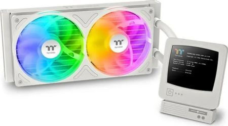240 Ultra Υδρόψυξη AIO CPU με 2 Ανεμιστήρες 120mm και ARGB Φωτισμό Λευκή