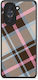 Smartfits Brown Pink Blue Diagonal Plaid Huawei Nova 10 Case
