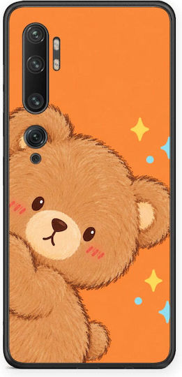 Smartfits Peekaboo Teddy On Orange Hülle für Xiaomi Mi Note 10 10 Pro