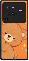 Smartfits Peekaboo Teddy On Orange Husă pentru Vivo X80 Pro 5G Smartfits Peekaboo Teddy On Orange Husă pentru Vivo X80 Pro 5G