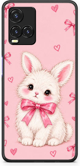 Smartfits White Bunny cu Fundițe Roz pentru Vivo Y33s Y21s Y21 Husaефон