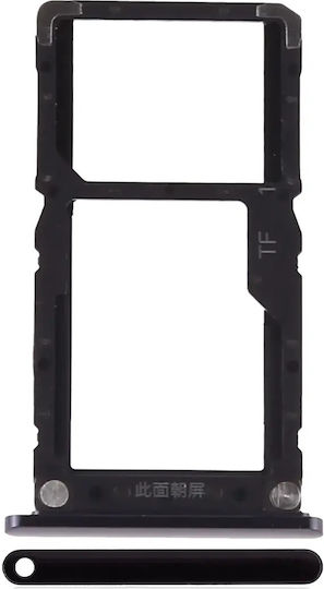Dual Sim Card Tray Xiaomi Mi 8 Lite Midnight Black