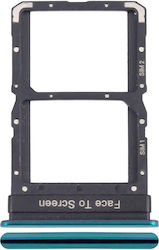 Двойна SIM тава за Xiaomi Mi 10 5G Mi 10 Pro Корално Зелена Двойна SIM тава за Xiaomi Mi 10 5G Mi 10 Pro Корално Зелена