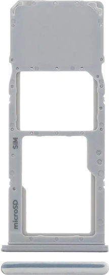 Single Sim Card Tray Samsung Galaxy A70 A705 2019 Silver