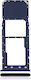 Single-SIM-Kartenhalter Samsung Galaxy A10 A105 2019 Blau