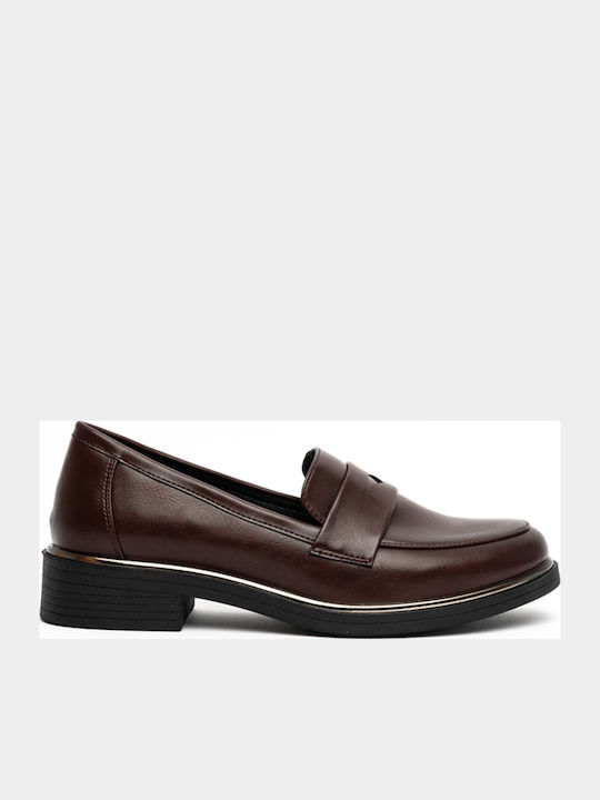 Women's Loafers in Gold