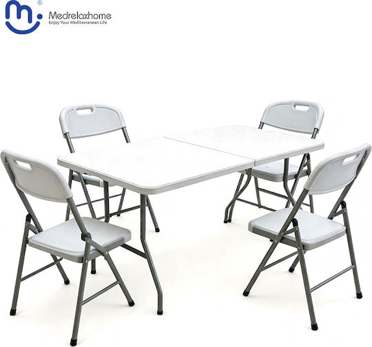 Klapptisch-Set Im Kofferformat Mit 4 Klappstühlen