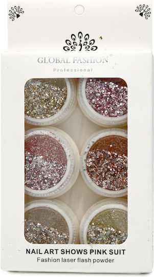 Global Fashion Nail Art Decor Set 6 Pieces 20806