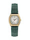 Harlow Women's Battery-Powered Watch with Green Leather Strap