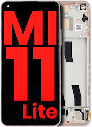 Ansamblu OLED cu Ramă Xiaomi Mi 11 Lite Xiaomi Mi 11 Lite 5G Aftermarket Plus Roz Piersică Ansamblu OLED cu Ramă Xiaomi Mi 11 Lite Xiaomi Mi 11 Lite 5G Aftermarket Plus Roz Piersică