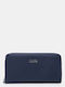 Large Women's Wallet Navy Blue