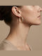 Women's Earrings Gold Hoops Classic Minimal Prime Steel Gold Women Ssn338