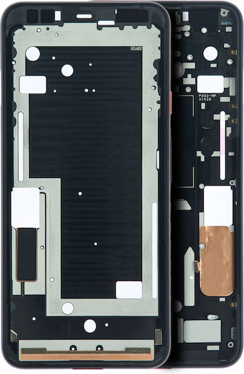 Mittelrahmengehäuse Google Pixel 4 XL Oh So Orange Einschalttaste