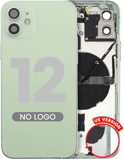 Back Housing W Small Parts Iphone 12 Us Version Aftermarket Plus Green