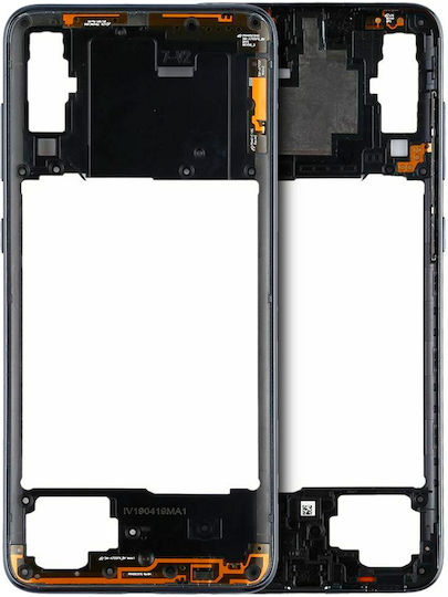 Mittelrahmengehäuse Samsung Galaxy A70 A705 2019 Aftermarket Plus Schwarz