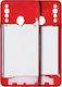 Mid-frame Housing Samsung Galaxy A20s A207 2019 Aftermarket Plus Red