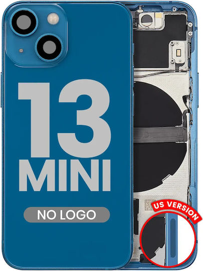 Rückgehäuse mit Kleinteilen für iPhone 13 Mini US-Version Aftermarket Plus Blau