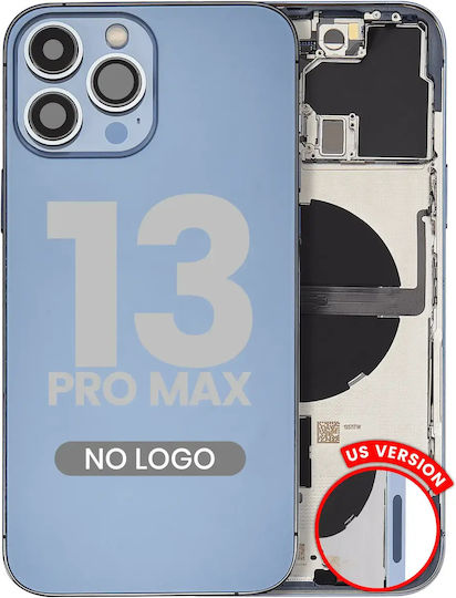 Rückgehäuse mit Kleinteilen für iPhone 13 Pro Max US-Version Aftermarket Plus Sierra Blue