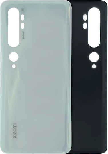 Backcover aus Glas Xiaomi Mi Note 10 Pro Original OEM Gletscherweiß