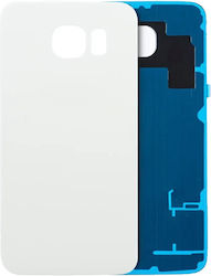 Back Cover Glass Samsung Galaxy S6 Service Pack White Back Cover Glass Samsung Galaxy S6 Service Pack White