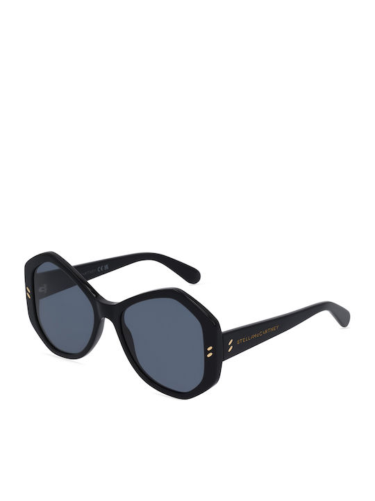 Stella McCartney Black Sunglasses With Horn-Rimmed Frame