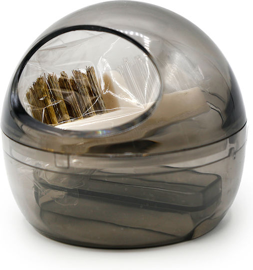 Global Fashion Nagelfräser-Bit-Organizer mit schwarzem Bürstenaufsatz