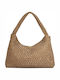 London Bronzefarbene Damen-Schultertasche