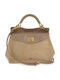 Lucia Classic Women's Satchel Bag Suede Puro