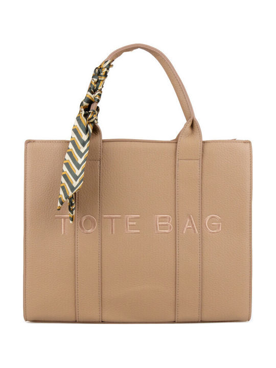 Silia D Damen-Tote-Tasche Beige
