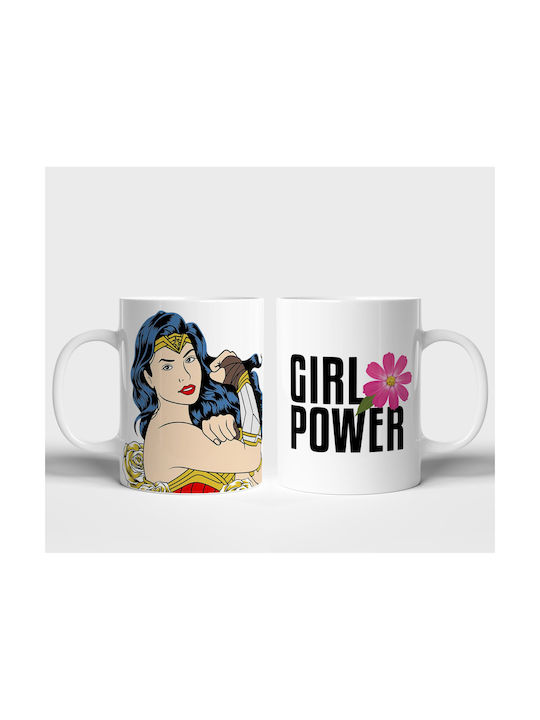 Digital Place Girl Power Керамична Бяла Чаша 330ml