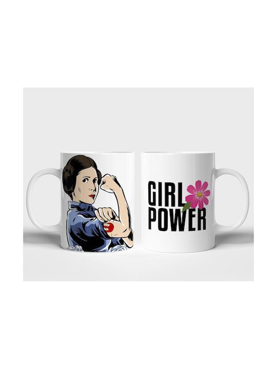 Digital Place Girl Power Керамична Чаша Бяла 330ml