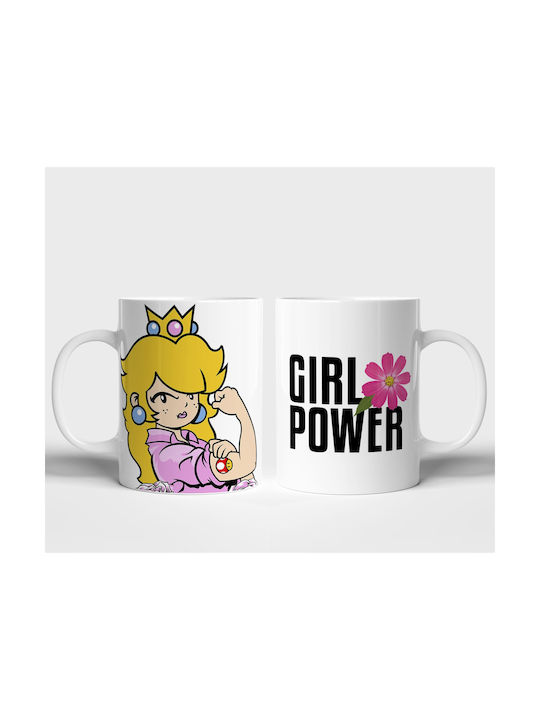 Digital Place Girl Power Керамична Чаша Бяла 330ml