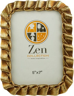 Zen Collection Plastic Photo Frame with Gold Frame