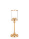 Palma Emporio Sfeșnic Metalic de Culoare Aurie 12x39.5cm