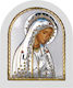 Silver Icon 15x18 Silver Axion Virgin Mary in Prayer Me40-017l