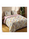 S-f Sofia Cotton Duvet Cover Set 240x220cm Super Double with 2 Pillowcases Lilac