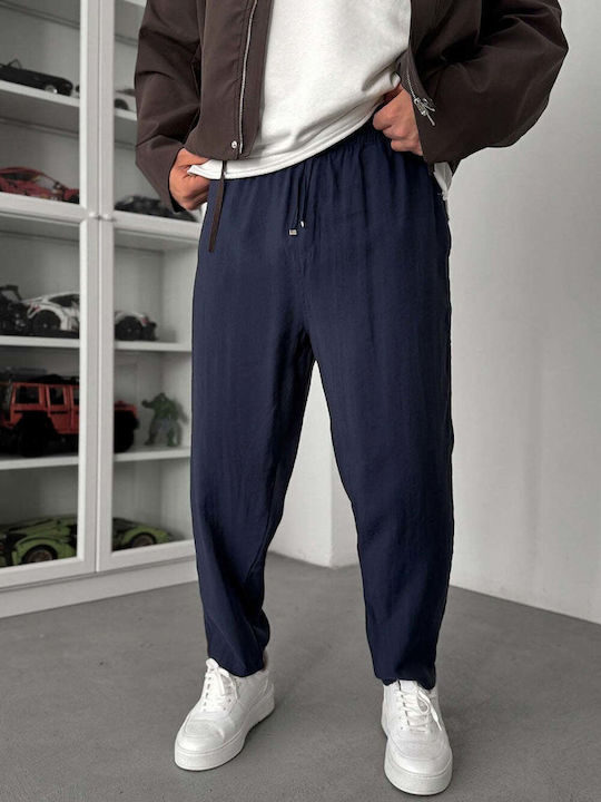 Men’s Slim Fit Trousers Dark Blue