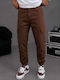 Men's Cargo Trousers Regular Fit Brown
