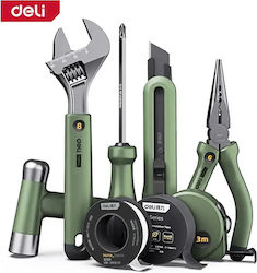 Deli EHT0008L Комплект Ръчни Инструменти 8 Бр