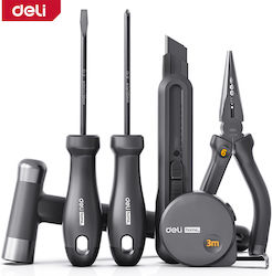 Deli EHT0006 Комплект Ръчни Инструменти 6 бр