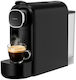 PRΕΜ-40587 Kapselmaschine für Nespresso-Kapseln mit 20 bar Druck, Schwarz