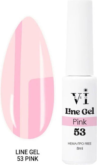 Beauty VI Гел за нокти Розов 8 ml