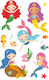 bsb Αυτοκόλλητα Mermaid 3 Φύλλα